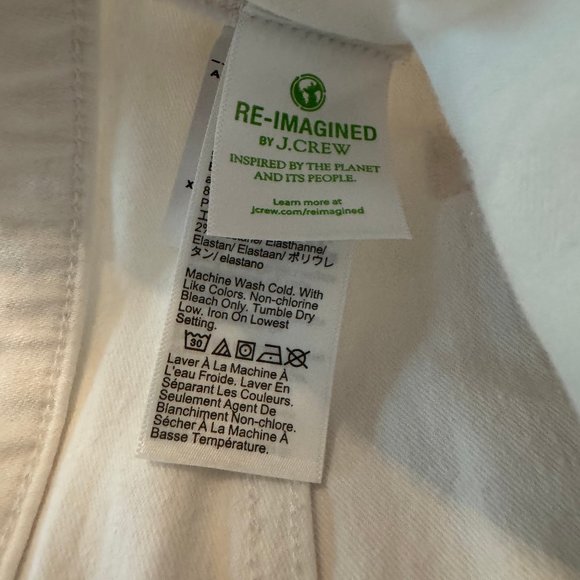 J. Crew High Rise Jeans in white - Picture 7 of 8